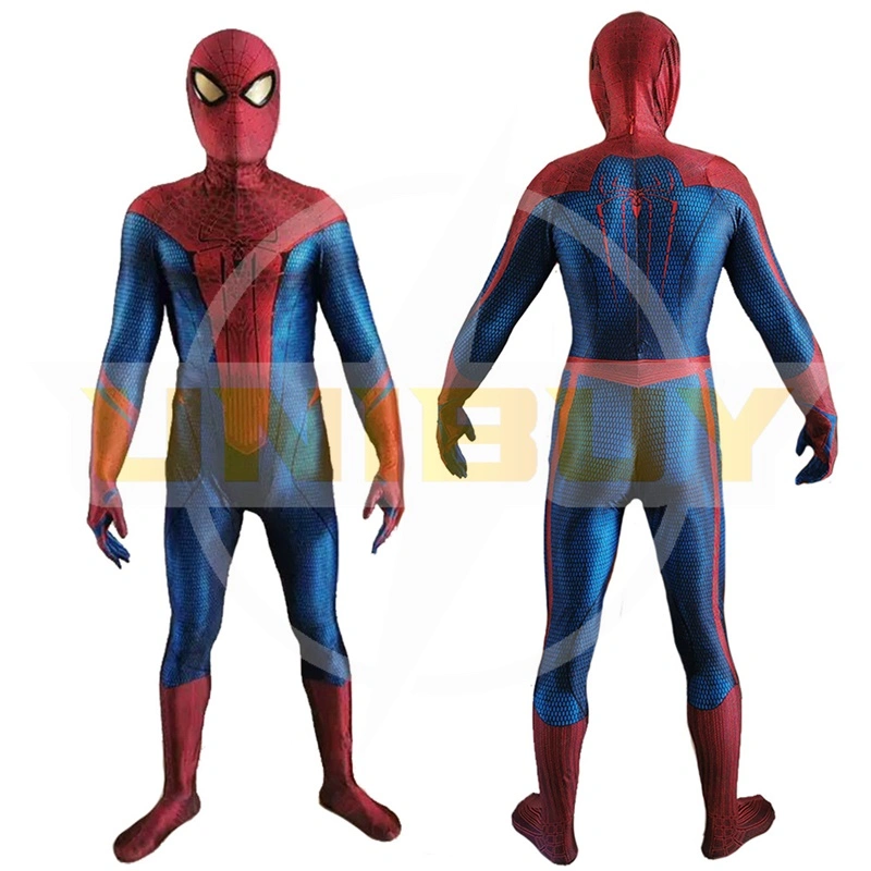 Amazing Spiderman Costume Cosplay Suit Peter Parker Bodysuit For Men Kids Unibuyplus