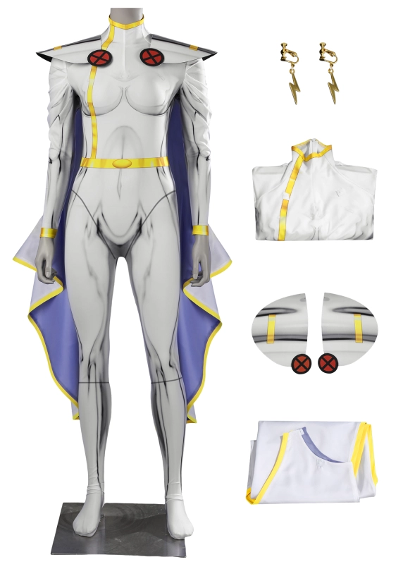X-Men 97 Storm Costume Cosplay Suit Ororo Munroe with Cloak Ver.1 Unibuyplus
