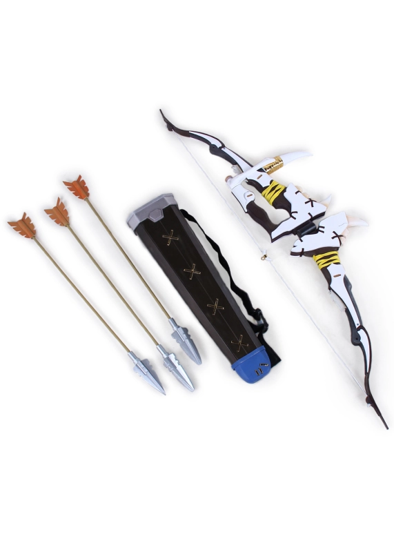 Overwatch OW Shimada Hanzo Okami Bow Arrow Quiver Set Cosplay Prop Unibuy