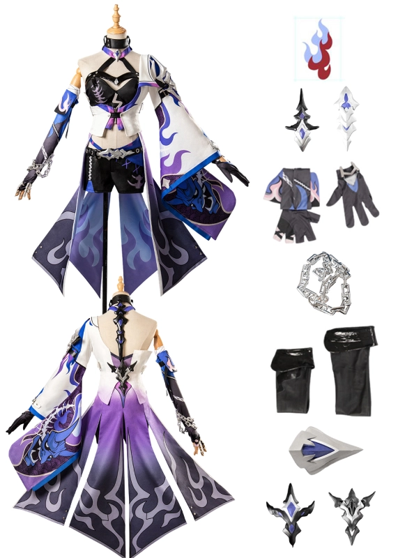 Honkai: Star Rail Acheron Costume Cosplay Suit Unibuyplus