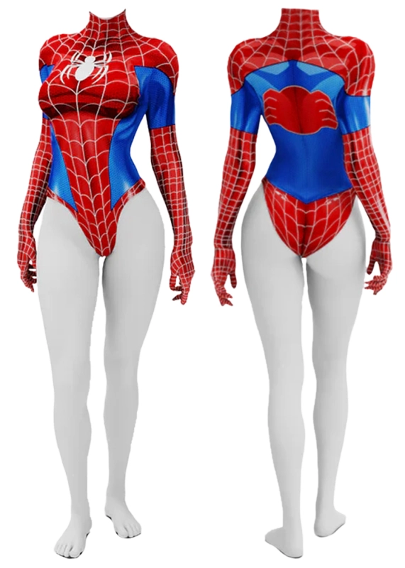 Spider-Man Female Costume Cosplay Suit Summer Ver. For Kids Adult Unibuyplus