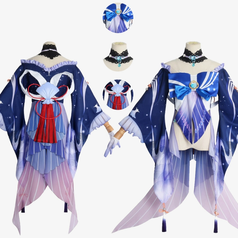 Genshin Impact Sangonomiya Kokomi Costume Cosplay Suit Ver.1 Unibuy