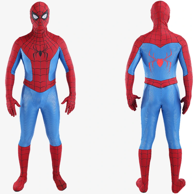 Comic Spider-Man Classics Costume Cosplay Blue Jumpsuit For Kids Adult Unibuy