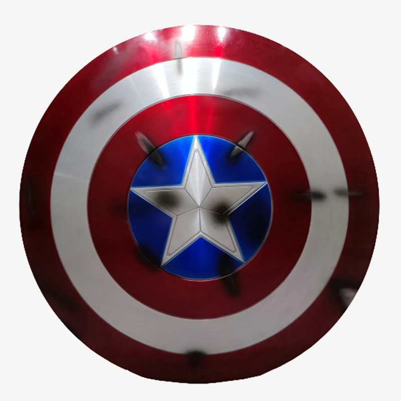 Avengers Endgame Captain America Steve Rogers Shield Cosplay Prop Aluminium Metal Battle Damage Unibuy