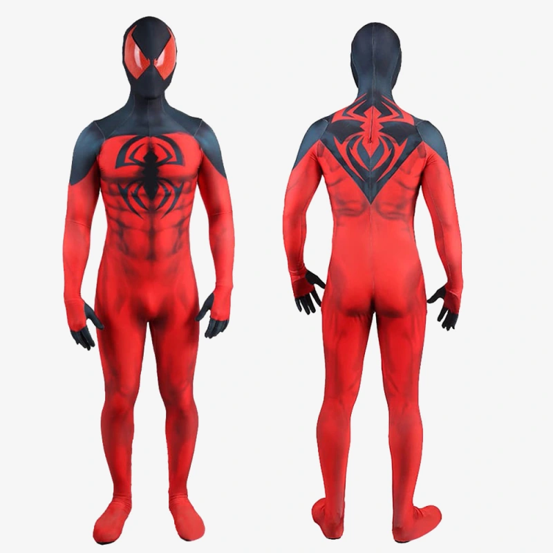 Spider-Man PS4 Scarlet Spider II Suit Kaine Parker Cosplay Costume For Kids Adult Unibuy