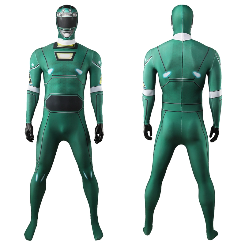 Gekisou Sentai Carranger Green Racer Bodysuit Cosplay Costume For Kids Adult Unibuyplus