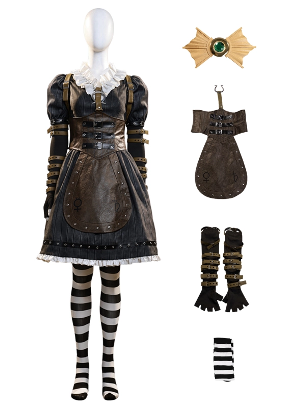 Alice: Madness Returns Alice Liddell Dress Costume Cosplay Suit Unibuyplus