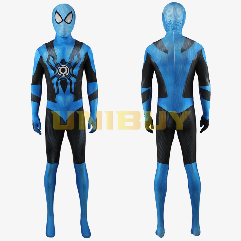 Blue Lantern Corps Spider-Man Bodysuit Costume Cosplay For Adult Kids Unibuy