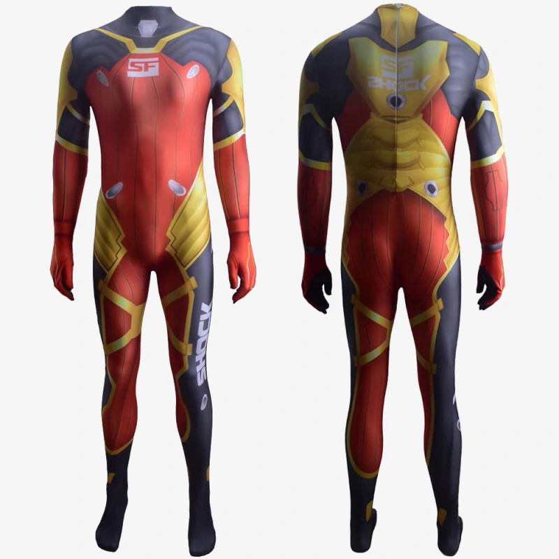 Overwatch OW Tracer DVA Crossover Cosplay Costume For Kids Adult Unibuyplus