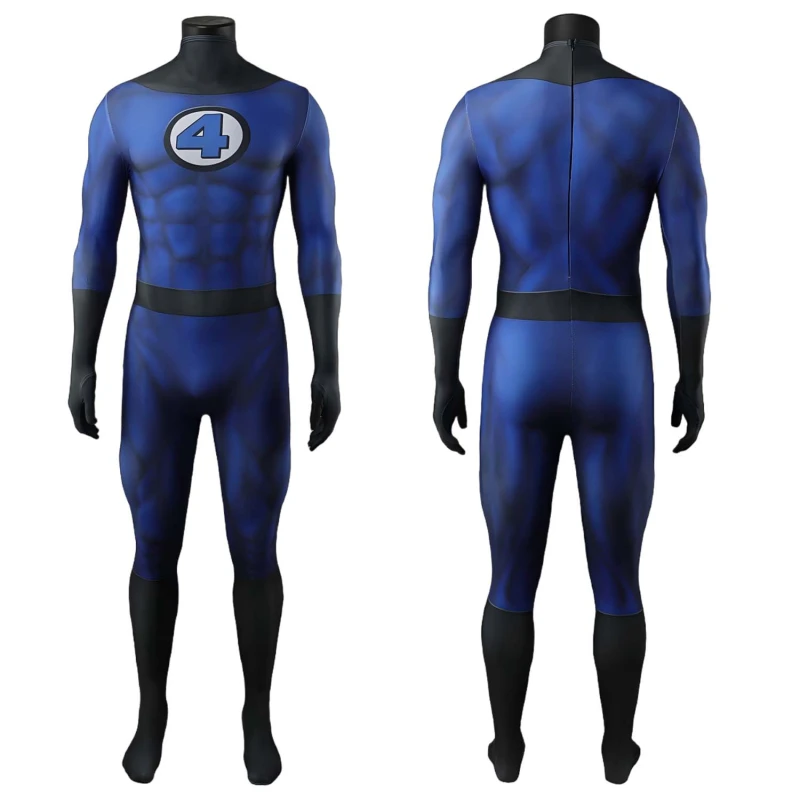 The Fantastic Four: First Steps Mr. Fantastic Costume Cosplay Suit Reed Richards Bodysuit For Kids Adult Unibuyplus