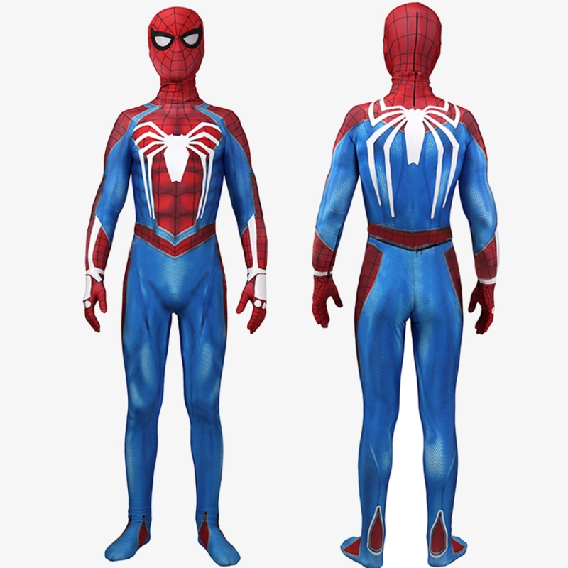 Spider-Man PS4 Costume Peter Parker Cosplay Suit Bodysuit For Men Kids Unibuy