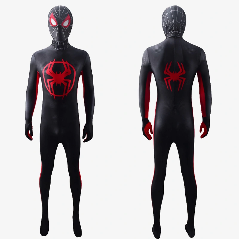 Miles Morales Suit Costume Cosplay Spider-Man Across the Spider-Verse Bodysuit For Men Kids Unibuy