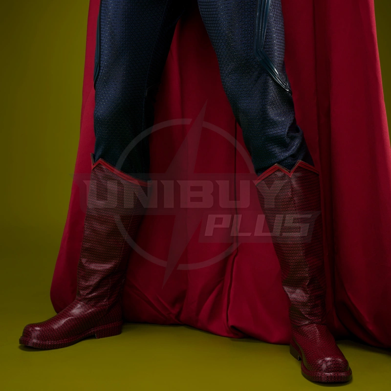 Superman Man of Steel Shoes Cosplay Men Boots Clark Kent Unibuyplus