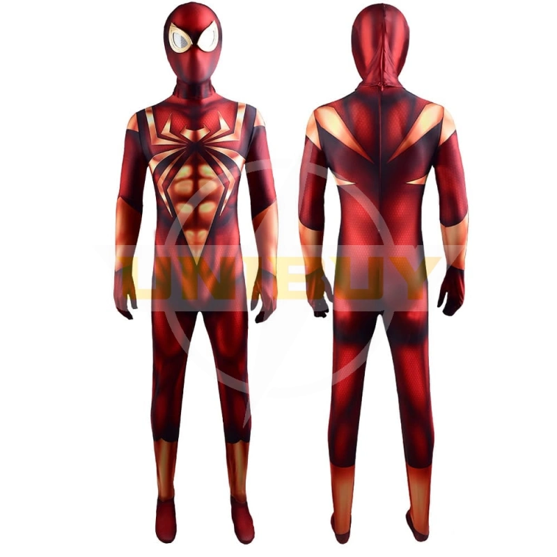 Spider-Man PS4 Costume Cosplay Iron Spider-Man Suit Cosplay For Kids Adult Ver1 Unibuyplus