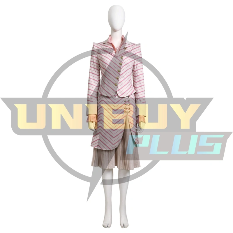 Wicked Glinda Costume Cosplay Stripes Suit Ver Unibuyplus