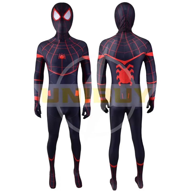 MCU Miles Morales Spiderman Costumes Cosplay Jumpsuit Bodysuit Unibuy