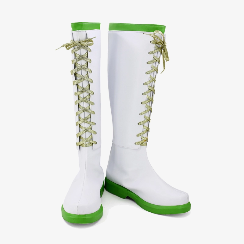 BATTLE GIRL HIGH SCHOOL Green Cosplay Shoes Women Boots Unibuy
