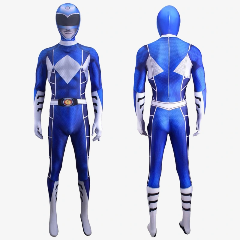 Mighty Morphin Power Rangers Blue Ranger Jumpsuit For Kids Adult Unibuy