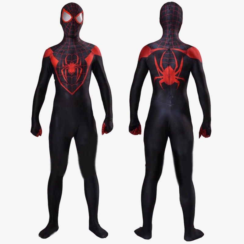 Miles Morales Costume Cosplay Suit Spider-Man : Into the Spider-Verse Jumpsuit Unibuyplus
