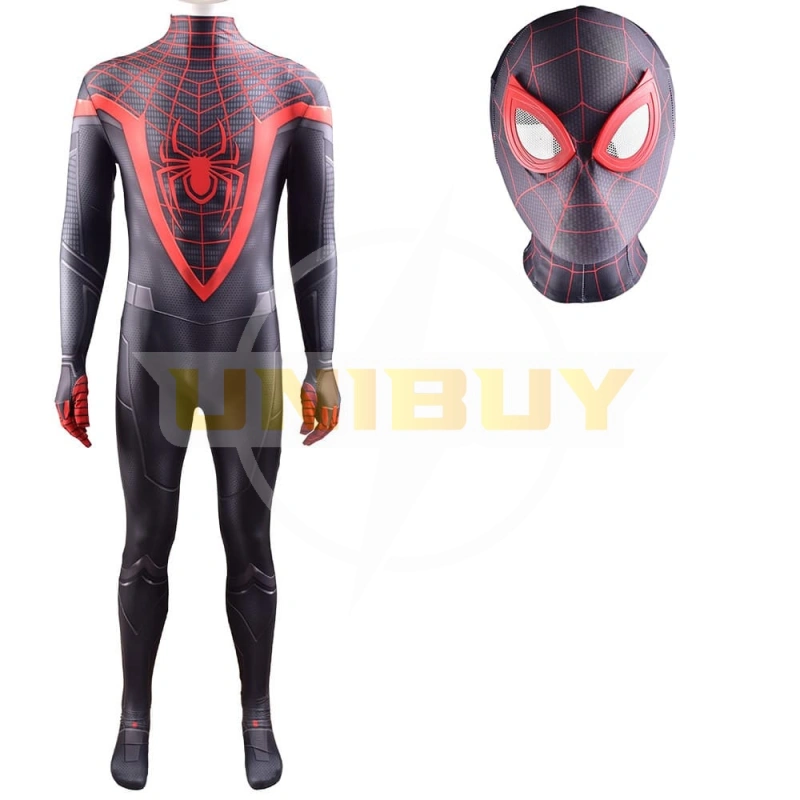 Spider-man Costume Miles Morales Cosplay Costume PS5 ver. Unibuy