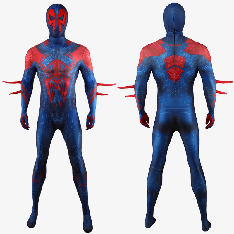 Spider-Man 2099 Suit Costume Cosplay Bodysuit Across the Spider-Verse For Men Kids Unibuy