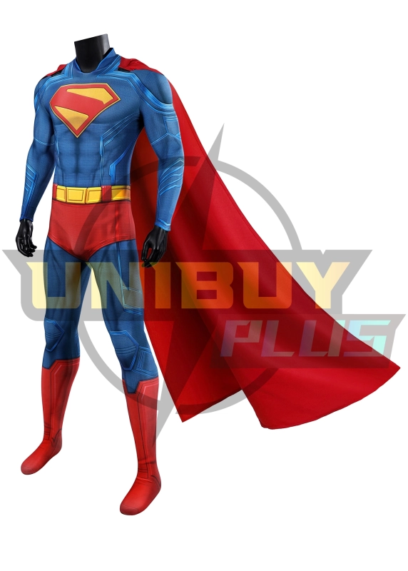 Superman: Legacy Bodysuit Costume Cosplay Suit Clark Kent Cloak Unibuyplus