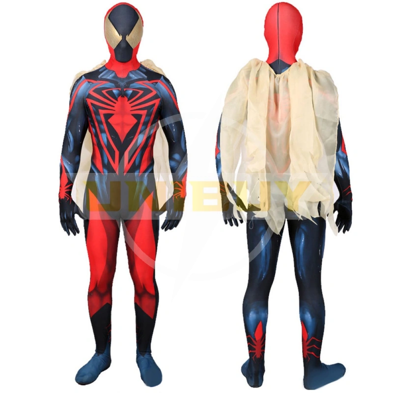 Spiderman Unlimited Costume Cosplay Suit With Cloak Peter Parker Unibuyplus