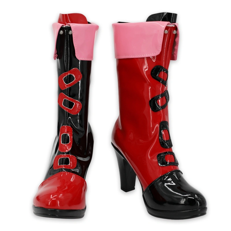 Harley Quinn Shoes Cosplay Suicide Squad ISEKAI Women Boots Unibuyplus