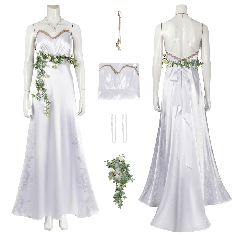 Aerith Gainsborough Loveless White Costume Cosplay Suit Final Fantasy VII Rebirth Unibuyplus