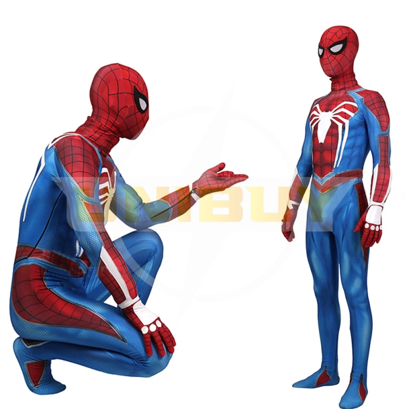 Spider-Man PS4 Costume Peter Parker Cosplay Suit Bodysuit For Men Kids Unibuy