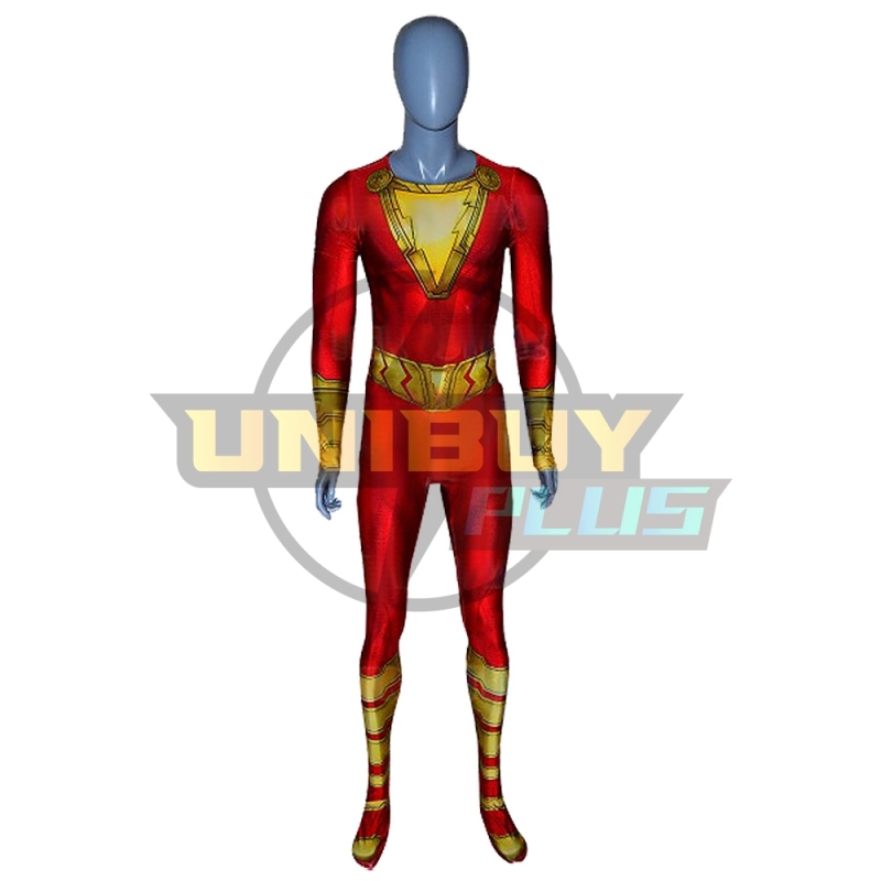 Shazam!	Billy Batson Costume Cosplay Suit Bodysuit For Kids Adult Unibuyplus