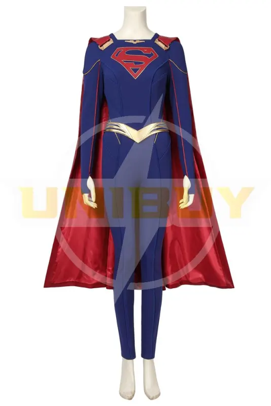 Supergirl Costume Cosplay Suit with Cloak Kara Zor-El Supergirl Season 5 Ver.1 Unibuyplus