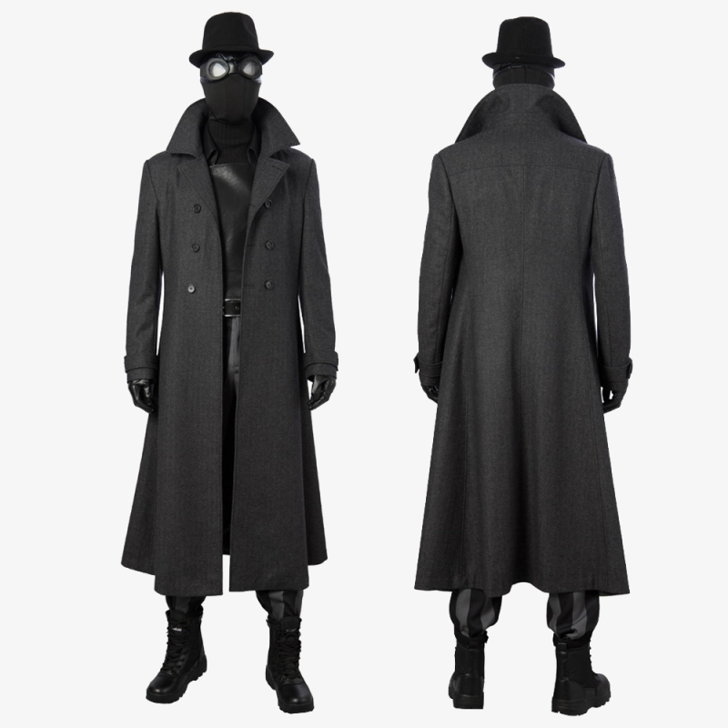 Spider-Man: Into the Spider Verse Spider-Man Noir Costume Cosplay Suit UnibuyPlus