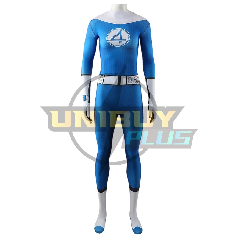 The Fantastic Four: First Steps Invisible Woman Costume Cosplay Suit Susan Storm Bodysuit For Kids Adult Unibuyplus