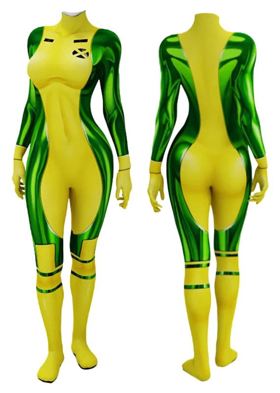 X-Men 97 Rogue Costume Cosplay Suit Anna Marie Bodysuit For Kids Adult Unibuyplus
