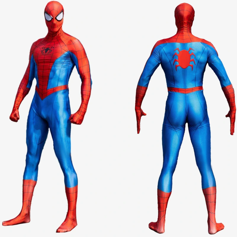 Marvel's Spider-Man Classic Suit Costume Cosplay For Kids Adult Unibuyplus