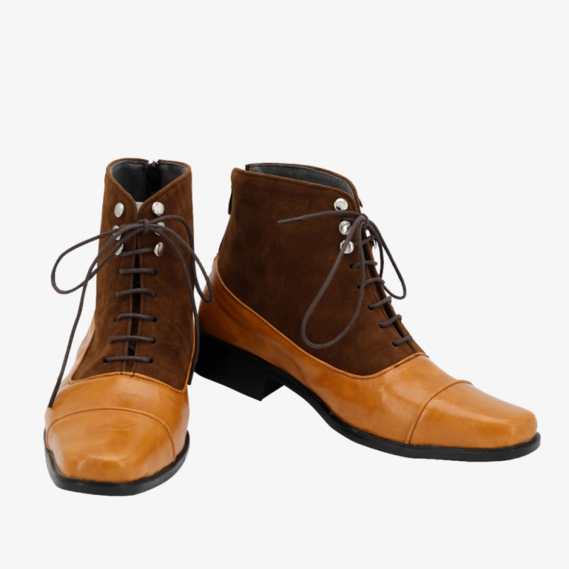Aziraphale Shoes Cosplay Angel Good Omens Men Boots Unibuyplus