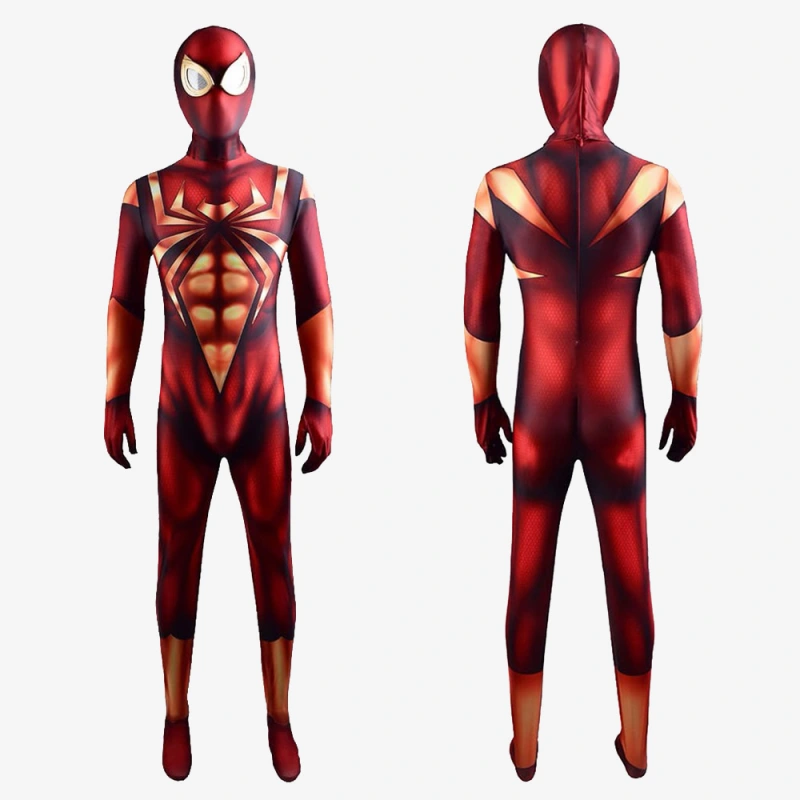 Spider-Man PS4 Costume Cosplay Iron Spider-Man Suit Cosplay For Kids Adult Ver1 Unibuyplus