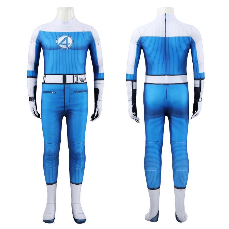 The Fantastic Four: First Steps Human Torch Kids Suit Costume Cosplay Johnny Storm Bodysuit Unibuyplus