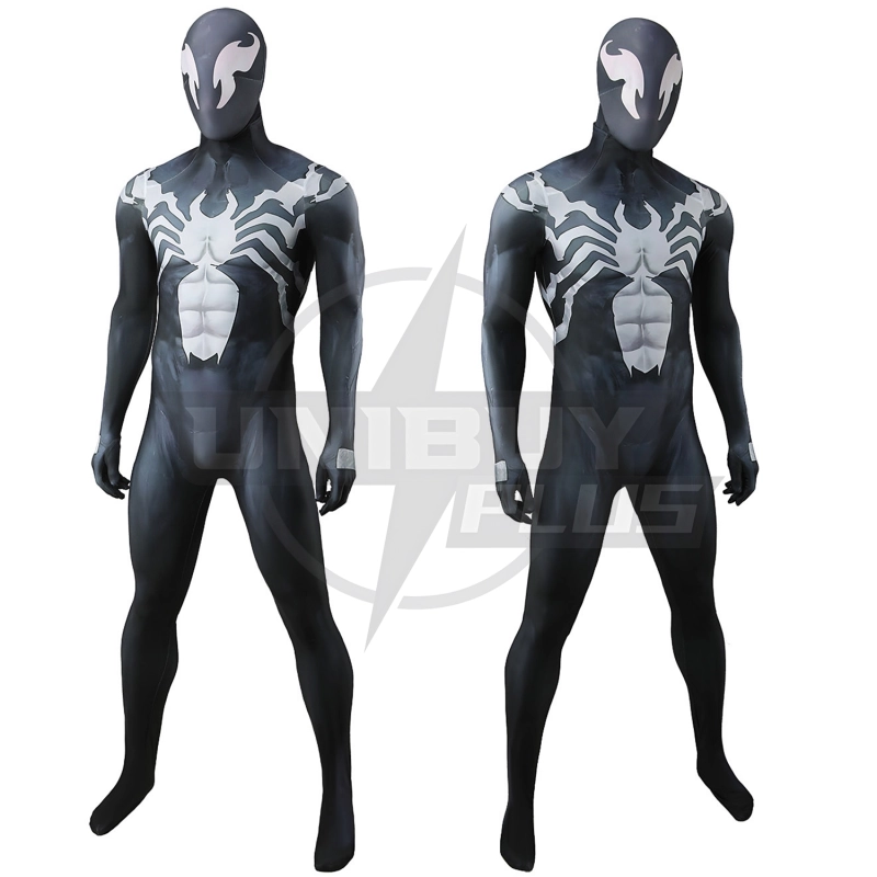 Marvel Rivals Venom Costume Cosplay Suit Eddie Brock Bodysuit For Kids Adult Unibuyplus