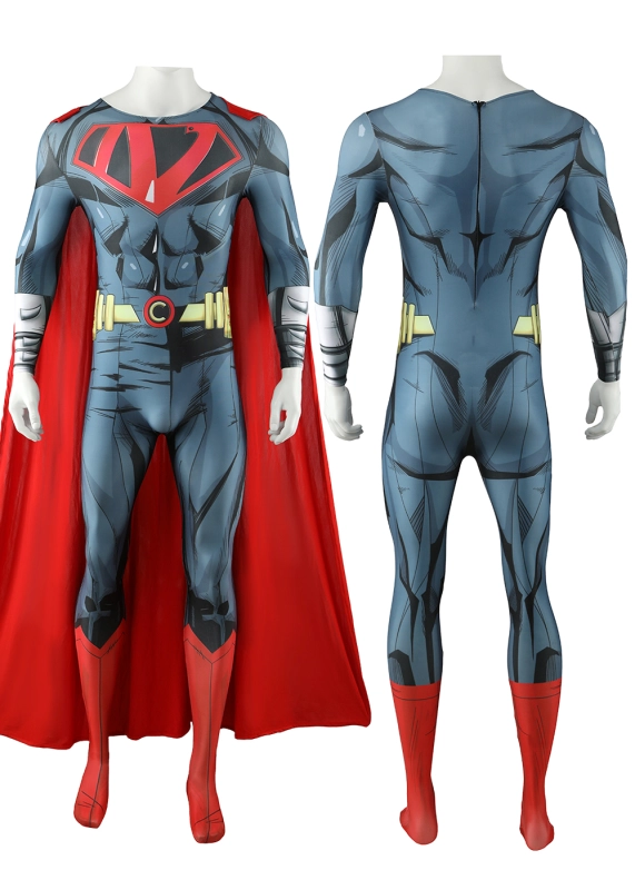 Superman Bodysuit Costume Cosplay Cloak For Kids Adult Unibuy