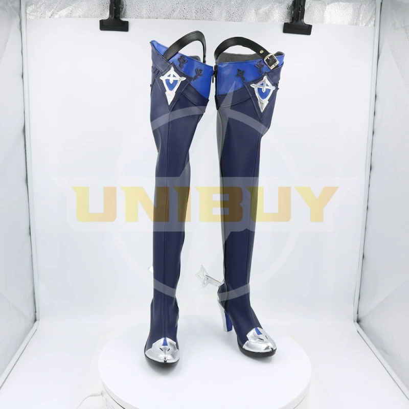 Genshin Impact Eula Shoes Cosplay Long Boots Ver. 1 Unibuy