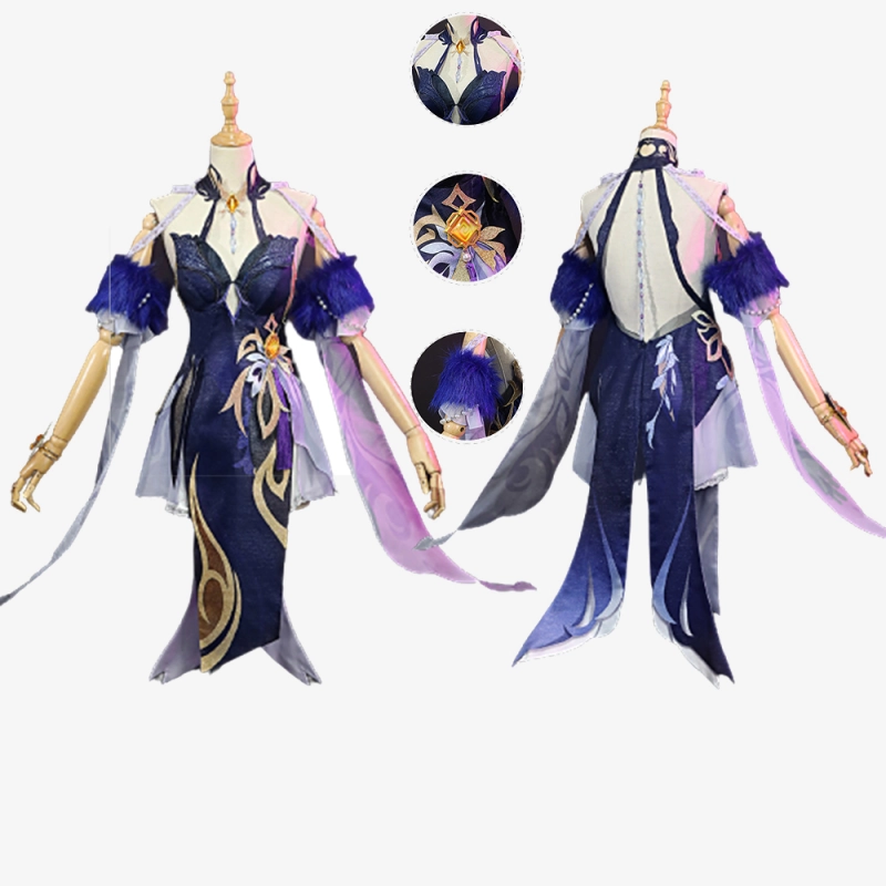 Ningguang Orchid's Evening Gown Costume Cosplay Dress Genshin Impact Unibuy
