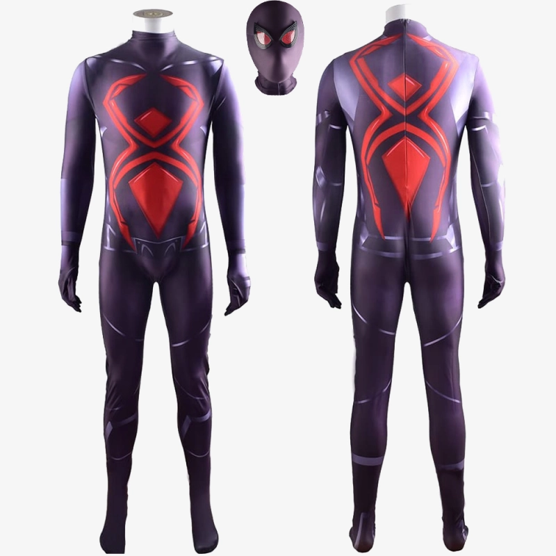 Spider Man PS4 Dark Suit Cosplay Costume For Kids Adult Unibuy