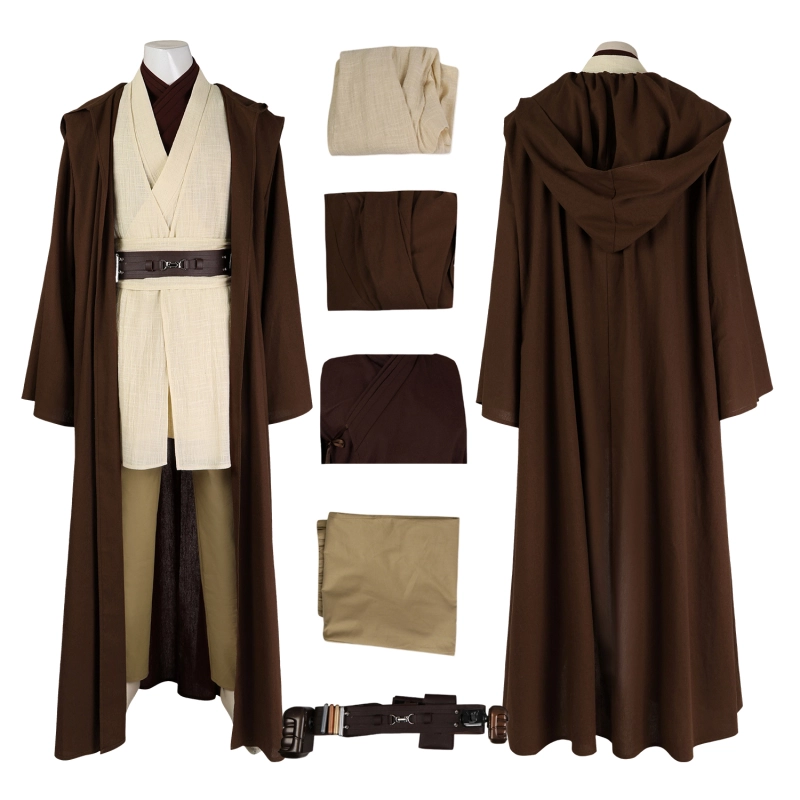 Star Wars Revenge of the Sith Obi-Wan Kenobi Costume Cosplay Suit Unibuyplus