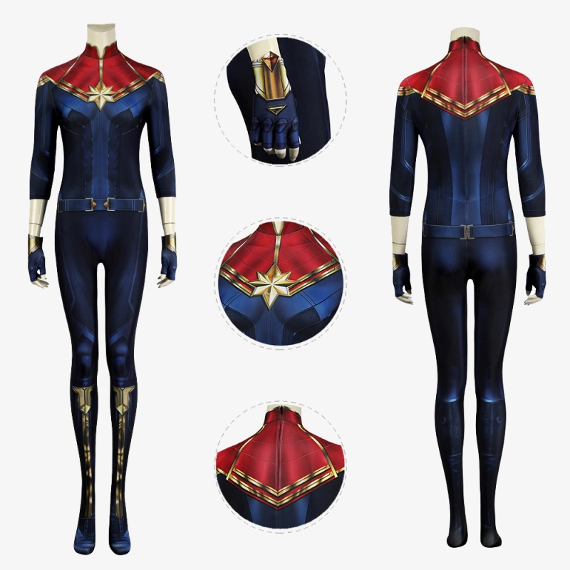 The Marvels 2 Captain Marvel Bodysuit Costume Cosplay Carol Danvers Suit Unibuy