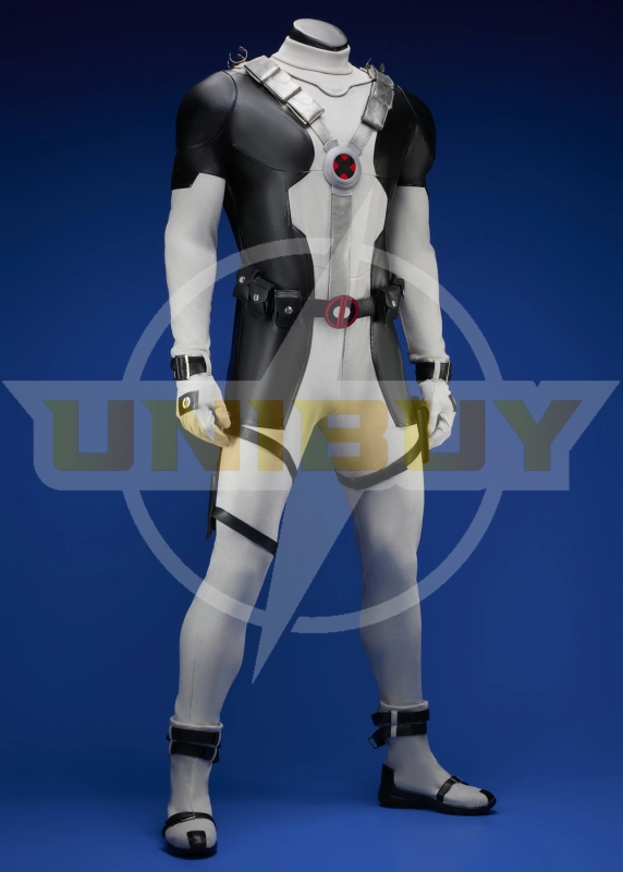 X-Force Deadpool Costume Cosplay Suit Wade Wilson Grey Outfit Unibuyplus