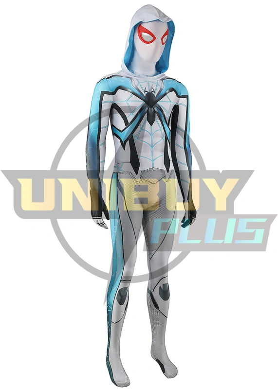 Marvel's Spider-man 2 Miles Morales Bodysuit Costume Cosplay Blue For Adult Kids Unibuyplus