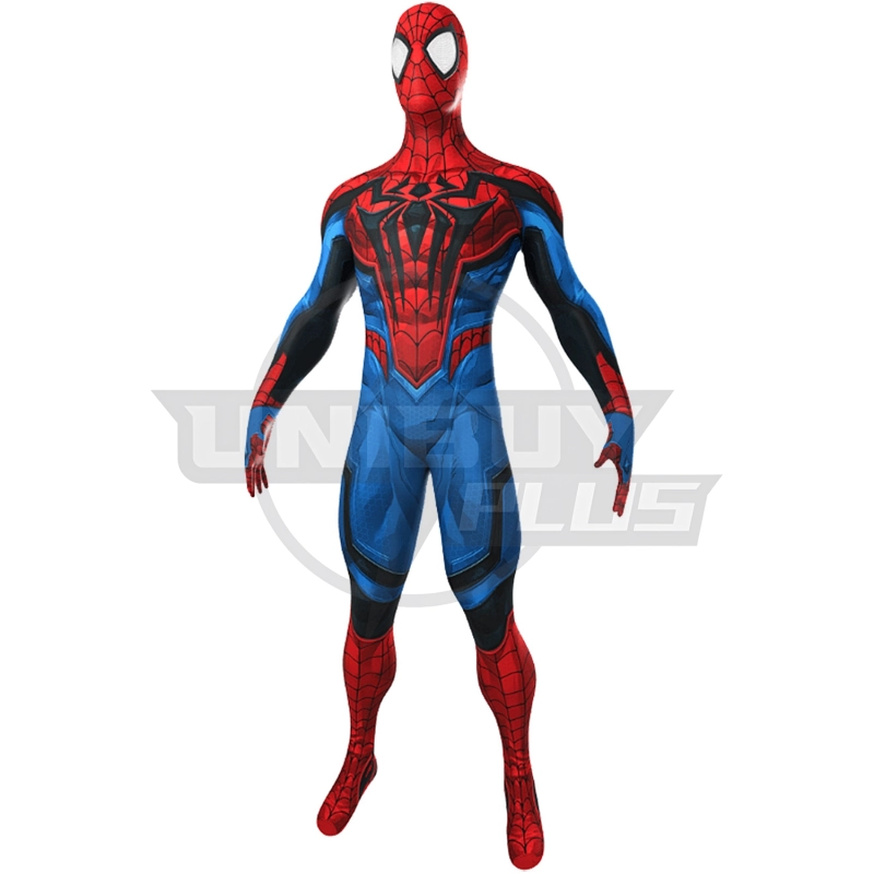 Marvel Rivals Spider-Man Costume Cosplay Suit Ver 3 Bodysuit For Kids Adult Unibuyplus