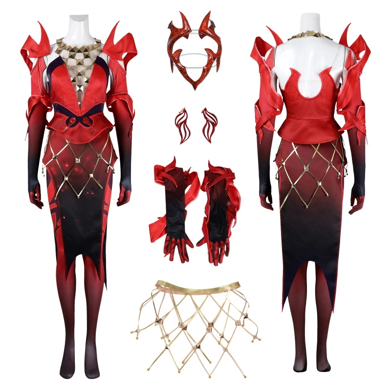 Marvel Rivals Scarlet Witch Emporium Matron Costume Cosplay Suit Unibuyplus